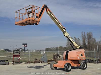 2017 JLG 460SJ 46' 4WD Diesel Telescopic Boom Lift Man Aerial Platform bidadoo