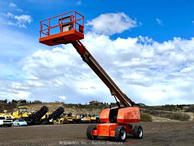 2016 JLG 600S 60' 4WD Diesel Telescopic Boom Lift Man Aerial Platform bidadoo