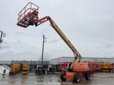 2018 JLG 660SJ 66' 4WD Diesel Telescopic Boom Lift Man Aerial SkyPower bidadoo