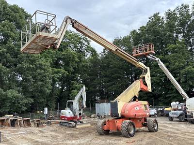 2002 JLG 800AJ 80' 4WD Diesel Telescopic Boom Lift Man Aerial Platform bidadoo