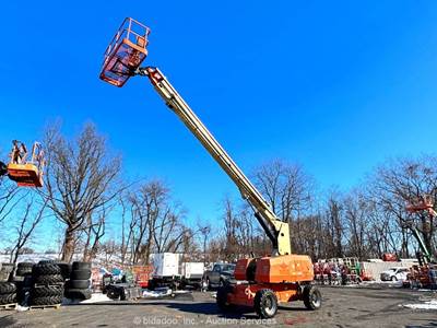 2014 JLG 800S 80' 4WD Dual Fuel Telescopic Boom Lift Man Aerial Platform bidadoo