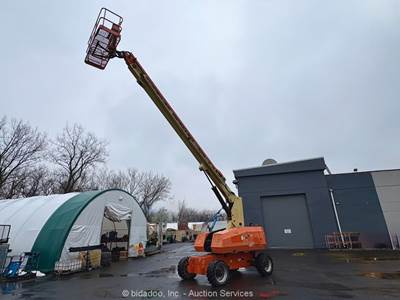 2012 JLG 800S 80' 4WD Diesel Telescopic Boom Lift Aerial Skypower bidadoo
