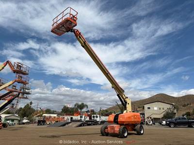 2014 JLG 800S 80' 4WD Diesel Telescopic Boom Lift Man Aerial SkyPower bidadoo