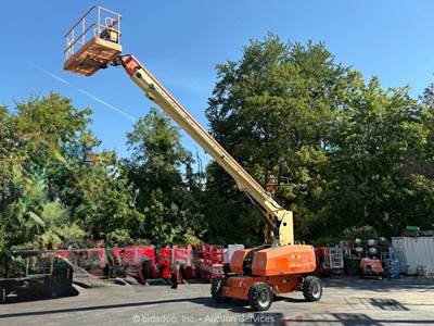 2015 JLG 800S 80' 4WD Dual Fuel Telescopic Boom Lift Man Aerial Platform bidadoo