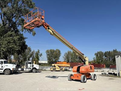 2017 JLG 800S 80' 4WD Dual Fuel Telescopic Boom Lift Man Aerial Platform bidadoo