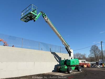 2015 JLG 860SJ 86' 4WD Diesel Telescopic Boom Lift Man Aerial Platform bidadoo