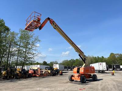 2014 JLG 860SJ 86' 4WD Diesel Telescopic Boom Lift Man Aerial Platform bidadoo
