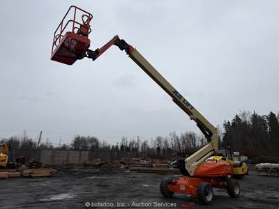 2015 JLG M600JP 60' Diesel Electric Hybrid Telescopic Boom Lift Man MEWP bidadoo