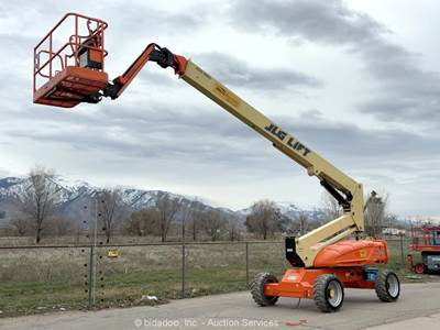 2017 JLG M600JP 60' Bi-Energy Telescopic Boom Lift Man Aerial Platform bidadoo