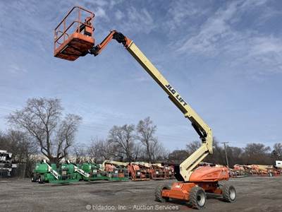 2014 JLG M600JP 60' Electric Hybrid Telescopic Boom Lift Man Aerial Jib bidadoo