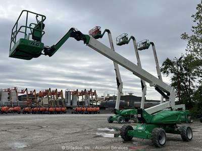 2016 JLG M600JP 60’ AWD Diesel Telescopic Boom Lift Man Aerial Platform bidadoo
