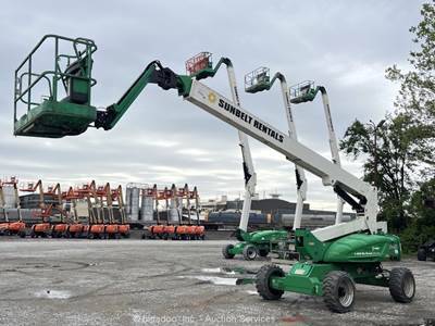2015 JLG M600JP 60’ AWD Diesel Telescopic Boom Lift Man Aerial Platform bidadoo