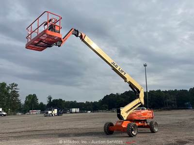 2017 JLG M600JP 60' Electric Hybrid Telescopic Boom Lift Man Aerial bidadoo