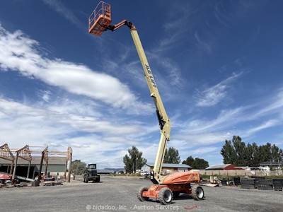 2013 JLG M600JP 60' AWD Hybrid Telescopic Boom Lift Man Aerial Platform bidadoo