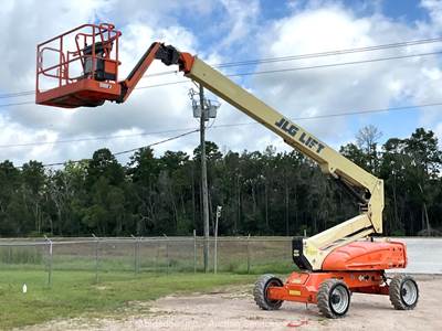 2013 JLG M600JP 60' AWD Hybrid Telescopic Boom Lift Man Aerial Platform bidadoo