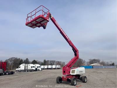 2015 MEC 60-J 60' 4WD Diesel Telescopic Boom Lift Man Aerial Generator bidadoo