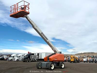 2018 Snorkel 600S 60' 4WD Diesel Telescopic Boom Lift Man Aerial bidadoo