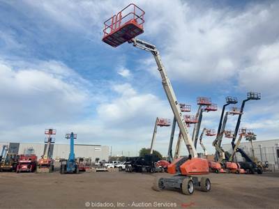 2017 Snorkel 660SJ 65' 4WD Diesel Telescopic Boom Lift Aerial Manlift bidadoo