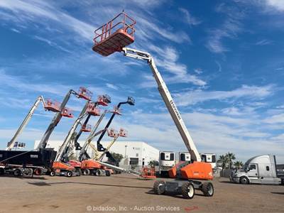 2017 Snorkel 660SJ 66' 4WD Diesel Telescopic Boom Lift Aerial Manlift bidadoo