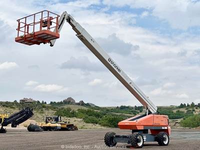 2017 Snorkel TB86J 86' 4WD Dual Fuel Telescopic Boom Lift Man Aerial bidadoo