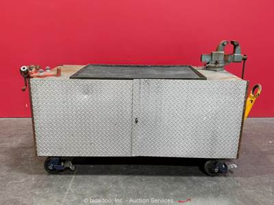 Plumber Equipment Shop Tooling Cart Storage Box Yost Bench Vise Ridgid bidadoo