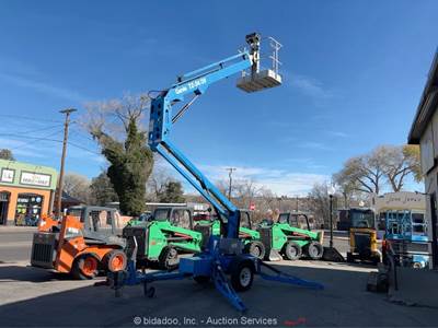 2018 Genie TZ-34/20 34' Electric Towable Articulating Boom Lift Aerial bidadoo