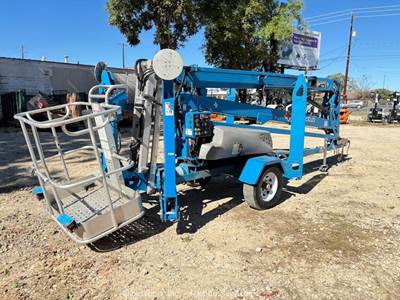 2016 Genie TZ-50 DC 50' Towable Electric Articulating Boom Lift Man Work bidadoo