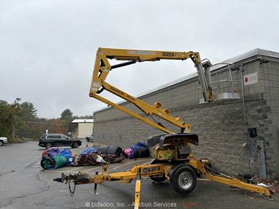 2011 Haulotte 3522A 35’ Towable Electric Articulating Boom Lift Aerial bidadoo