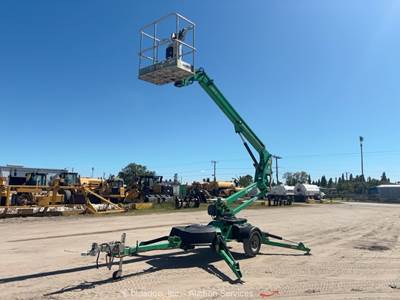 2018 JLG T350 35' Towable Articulating Boom Lift Man Aerial Platform bidadoo