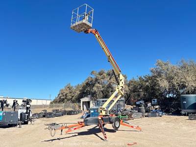 2011 JLG T350 35' Towable Electric Articulating Boom Lift Man Aerial bidadoo
