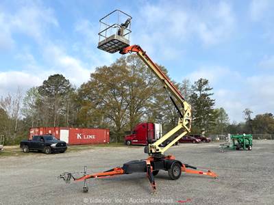 2017 JLG T350 35' Towable Articulating Boom Lift Man Aerial Platform bidadoo