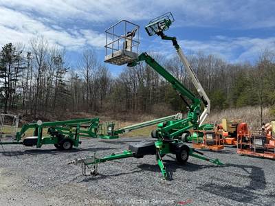 2017 JLG T350 35' Towable Articulating Boom Lift Man Aerial Platform bidadoo