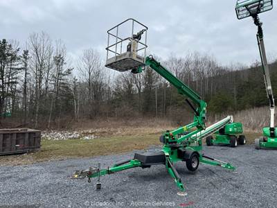2018 JLG T350 35' Towable Articulating Boom Lift Man Aerial Platform bidadoo