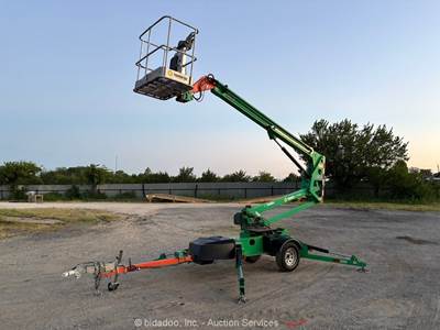 2017 JLG T350 35' Towable Articulating Boom Lift Man Aerial Platform bidadoo