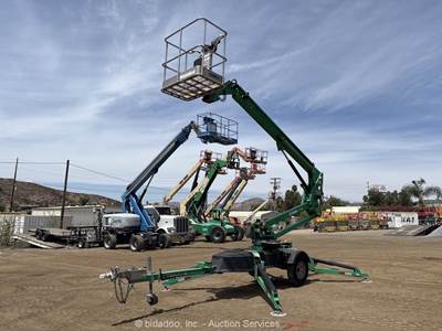 2017 JLG T350 35' Electric Towable Articulating Boom Lift Aerial Manlift bidadoo