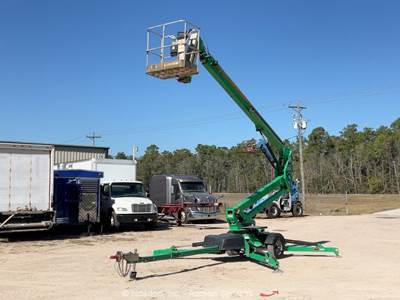 2018 JLG T500J 50' Towable Articulating Boom Lift Man Aerial Platform bidadoo