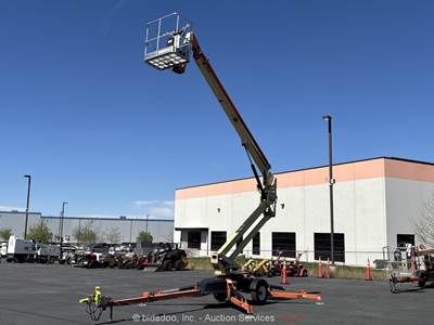 2016 JLG T500J 50' Electric Towable Articulating Boom Lift Man Aerial bidadoo