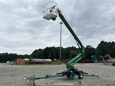 2017 JLG T500J 50' Towable Electric Articulating Boom Lift Man Aerial bidadoo