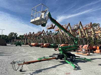2017 JLG T500J 50' Towable Electric Articulating Boom Lift Man Aerial bidadoo