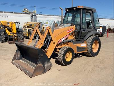 2013 Case 570N 4x4 Skip Loader Enclosed Cab Tractor 4-In-1 Bucket bidadoo