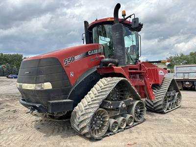 2013 Case IH Quadtrac 550S Articulating Ag Farm Crawler Tractor A/C Cab bidadoo