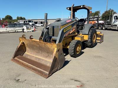 2015 John Deere 210KEP 4WD Skip Loader Tractor 4 in 1 Box Scraper Ripper bidadoo