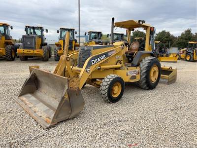 2007 John Deere 210LE 4x4 Skip Loader Box Scraper Tractor Scarifier 4in1 bidadoo