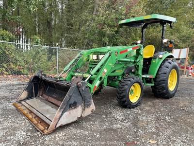 2015 John Deere 4044R 4WD 4-in-1 Dump Bucket Tractor Yanmar Diesel PTO bidadoo