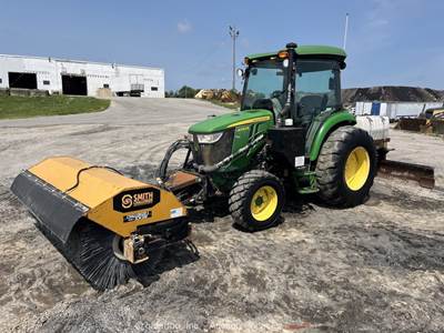 2017 John Deere 4052R Sweeper Tractor Utility Ag Farm PTO Blade Diesel bidadoo