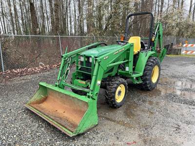 John Deere 4310 4WD Tractor Utility Ag Farm Construction Backhoe Diesel bidadoo