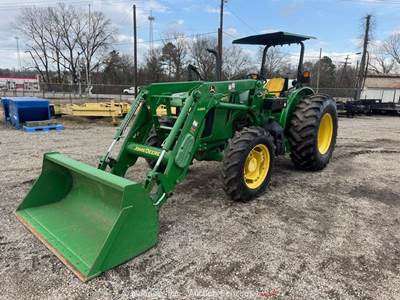 2015 John Deere 5085M 4WD Utility Farm Tractor H260 Loader PTO 3-Point bidadoo