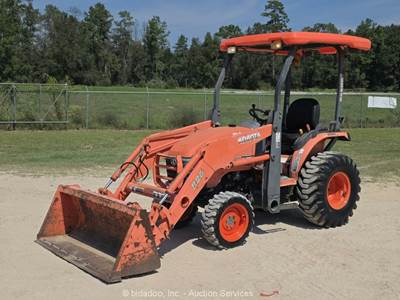 2010 Kubota B26 Wheel Loader Utility Tractor PTO Diesel 60" Bucket bidadoo