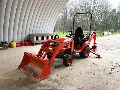 2021 Kubota BX23S 4WD Backhoe Wheel Loader Utility Tractor Kubota Diesel bidadoo