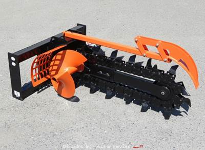 GIYI GY-D39F Trencher Hydraulic Skid Steer Digging Attachment bidadoo -New
